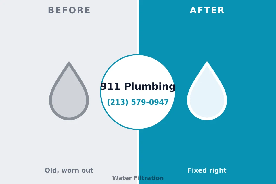 Before and after: plumbing company Atkins, AR